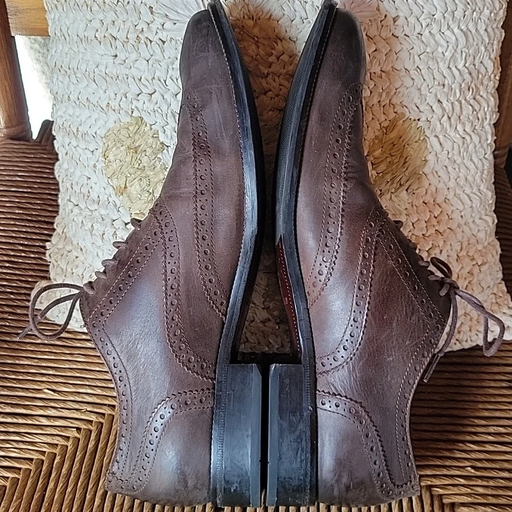 Cole Haan wingtip oxford, brown, size 13M